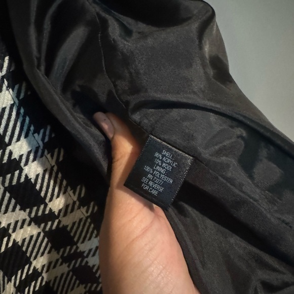 Apt. 9 Monochrome Check Trench Coat - Picture 6 of 12